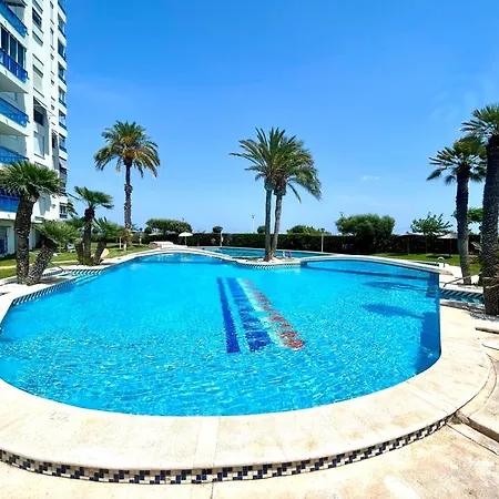 New ! Beachfront Apartment, Swimming Pool And Sports Facilities 엘 캄펠로